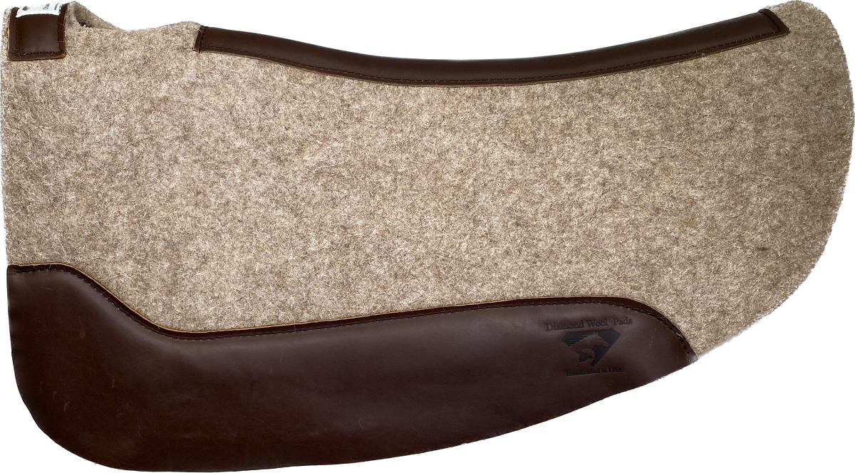 Round (Barrel) Contoured Cowboy Diamond Wool Pad Company