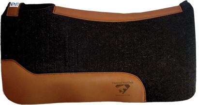 Black wool discount saddle pad