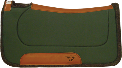 Diamond Wool Contour Felt Ranch Pad - Handcrafted USA Made Saddle Pad